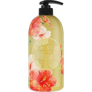 Парфюмированный гель для душа Гибискус Jigott Hibiscus Perfume Body Wash 750ml ge-82072 фото