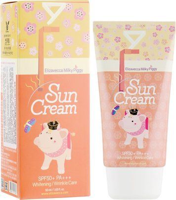 Солнцезащитный крем SPF 50+ Elizavecca Face Care Milky Piggy Sun Cream SPF 50+ 50ml li-5875 фото