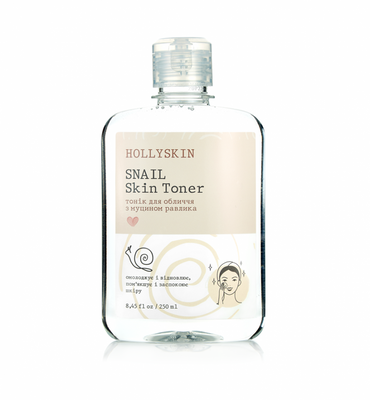 Тонер для обличчя з муцином равлики Hollyskin Snail Skin Toner 250ml to-5372 фото