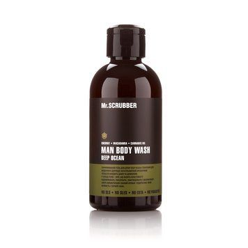 Гель для душу чоловічий натуральний з олією макадамії Mr.Scrubber Man Deep Ocean Shower Gel, 250ml ge-5201 фото