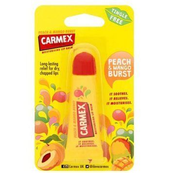 Бальзам для губ Carmex со вкусом персика и манго, туба, 10g ba-6989 фото