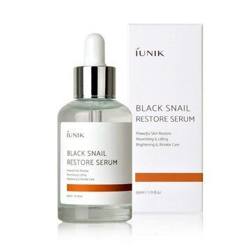 Сыворотка регенерирующая для лица с экстрактом муцина чёрной улитки IUNIK Black Snail Restore Serum 50ml sy-3498 фото