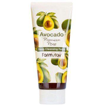Пена для умывания смягчающая с экстрактом авокадо Farmstay Avocado Premium Pore Deep Cleansing Foam 180ml pe-3516 фото