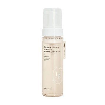 Пінка для вмивання з лососем та центелою 200 мл HEVEBLUE Salmon Caring Centella Bubble Cleanser 200m pi-47136 фото