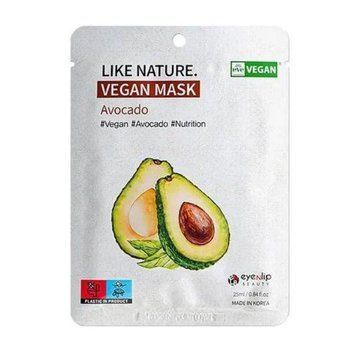 Маска для лица с авокадо Eyenlip Like Nature Vegan Mask Pack # Avocado 1ea pa-7119 фото