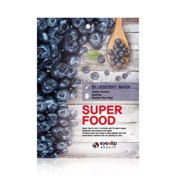 Маска тканевая питательная с экстрактом черники для лица Eyenlip Super Food Blueberry Mask 23ml tk-5620 фото