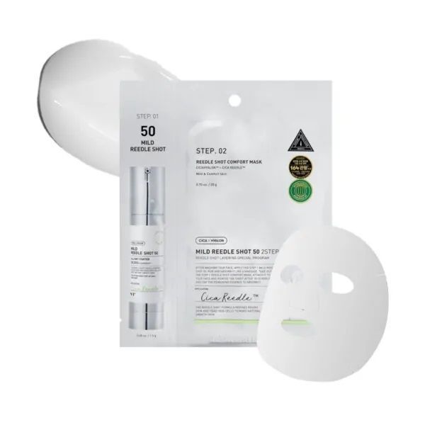Двоетапна маска для обличчя VT COSMETICS [1EA] MILD REEDLE SHOT 50 2-STEP MASK tk-06020 фото