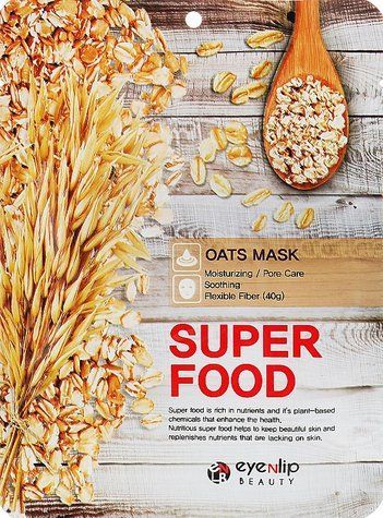 Маска тканевая питательная с экстрактом овса для лица Eyenlip Super Food Oats Mask 23ml tk-5621 фото