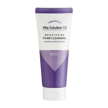 Освітлююча пінка для вмивання Jigott Vita Solution 12 Brightening Foam Cleansing 180ml pe-8601 фото
