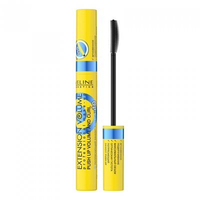 Туш для вій Eveline Cosmetics Extension Volume Professional False DefinitionDeep Carbon Mascara 10ml tu-7732 фото