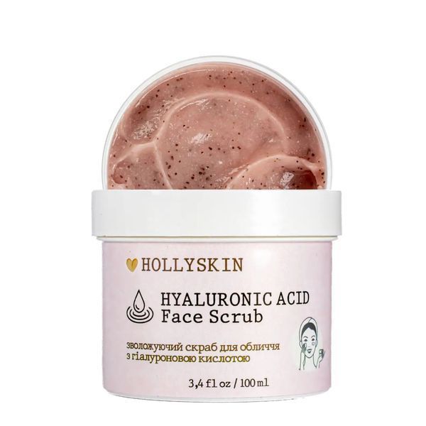 Скраб для обличчя з гіалуроновою кислотою Hyaluronic Acid Face Scrub 100 ml ho-00710 фото