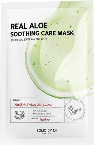 Маска тканевая с экстрактом алоэ для лица Some By Mi Real Aloe Soothing Care Mask 20ml au-6195 фото