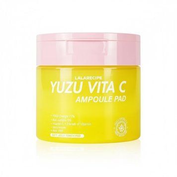 Освітлювальні педи для обличчя Lalarecipe Yuzu Vita C Ampoule Pad 150ml/80pcs os-71909 фото