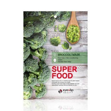 Маска тканинна живильна з екстрактом брокколі для обличчя Eyenlip Super Food Broccoli Mask 23ml tk-5622 фото