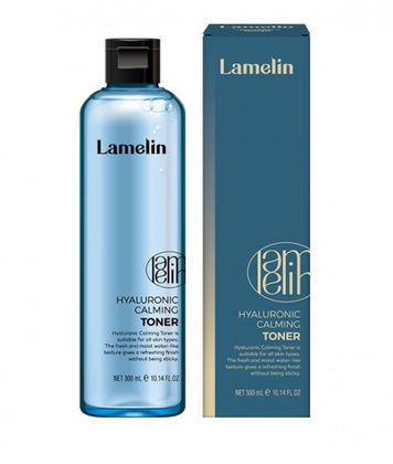 Заспокійливий тонер з гіалуроновою кислотою Lamelin Hyaluronic Calming Toner 300ml to-17066 фото