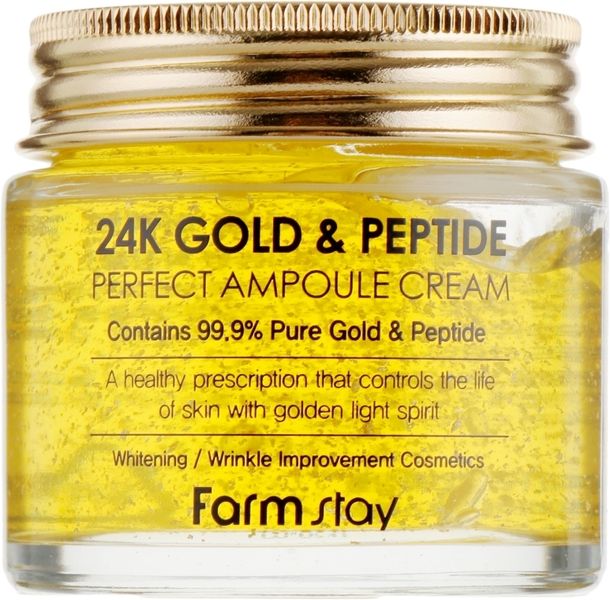 Крем Антивозрастной С Коллоидным Золотом И Пептидами FarmStay 24K Gold Peptide Perfect Ampoule Cream 80ml au-2221 фото