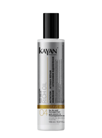Кондиціонер незмивний для сухого і пошкодженого волосся Kayan Professional RICH OIL 150 мл kp-11063 фото