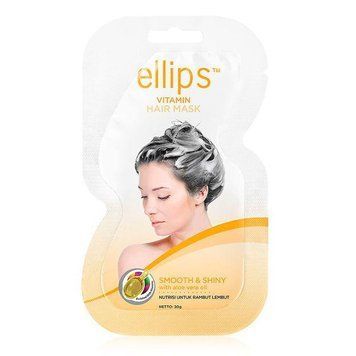 Маска для волос Роскошное сияние с маслом Алоэ Вера Ellips Vitamin Hair Mask Smooth Shiny With Aloe Vera Oil 20g 0022 фото