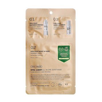 Зволожувальна маска для обличчя VT Cosmetics Reedle Shot Vita-Light All-In-One 3 Step Mask tk-03487 фото