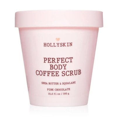 Скраб з олією ши та скваланом для шкіри Hollyskin Perfect Body Coffee Scrub Pink Chocolate 300g pa-7405 фото