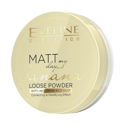 Рассыпчатая банановая пудра для лица Eveline Cosmetics Matt My Day Banana Powder 6g li-7735 фото