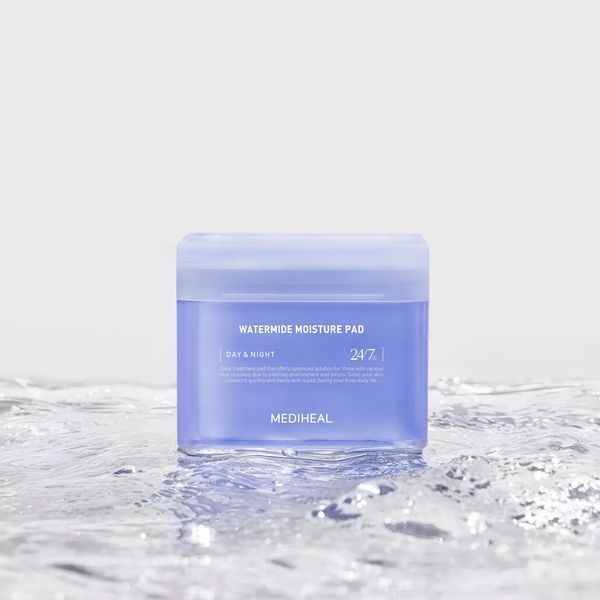 Інтенсивно зволожуючі тонер-педи з льодовиковою водою Mediheal Watermide Toner Pad 100шт pe-58695 фото