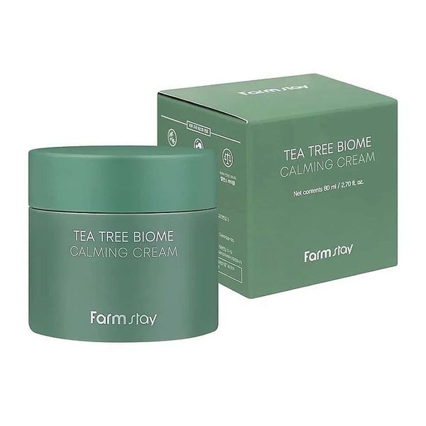 Крем із чайним деревом для проблемної шкіри обличчя FarmStay Tea Tree Biome Calming Cream 80ml au-21416 фото