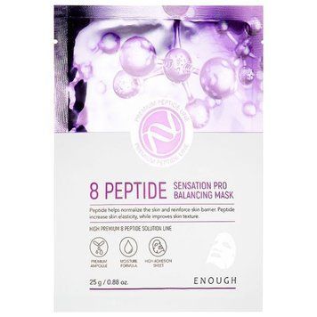 Тканинна маска для обличчя Enough 8 Peptide Sensation Pro Balancing Mask 25g tk-11444 фото