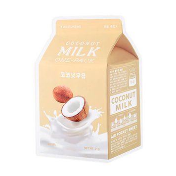 Зволожуюча Тканинна Маска З Екстрактом Кокосу І Молочними Протеїнами A'pieu Milk One Pack #Coconut M tk-1061 фото