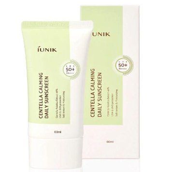 Солнцезащитный крем с экстрактом центеллы IUNIK Centella Calming Daily Suncreen, SPF 50+ PA++++ (15ml) so-7995 фото