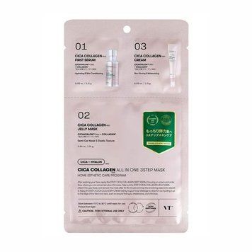 Колагенова маска [VT] CICA COLLAGEN ALL IN ONE 3STEP MASK ma-03425 фото