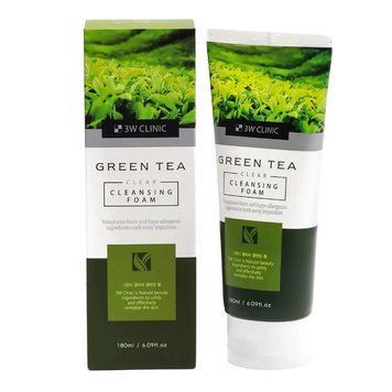 Пенка для умывания 3W Clinic Green Tea Clear Cleansing Foam 180ml pe-723417 фото