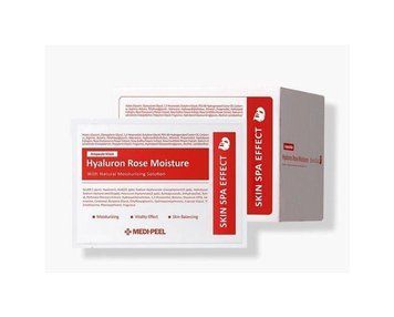 Ампульна омолоджуюча маска з трояндою Medi-Peel Hyaluron Rose Moisture Ampoule Mask 1шт tk-8282 фото