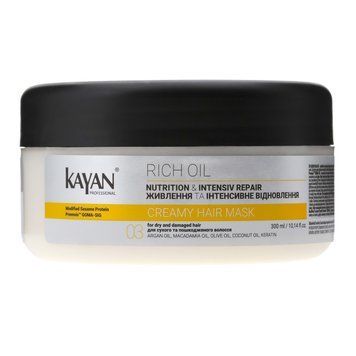 Крем-маска для сухого та пошкодженого волосся Kayan Professional Rich Oil Creamy Hair Mask 300ml vo-8221 фото