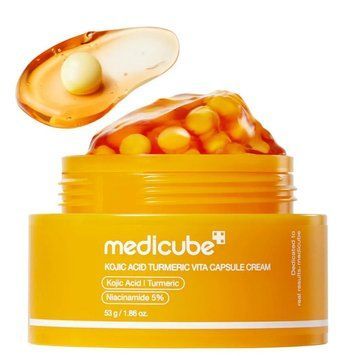 Осветляющий капсульный крем с койевой кислотой и куркумой Medicube Kojic Acid Turmeric Vita Capsule Cream 53 г me-79588 фото