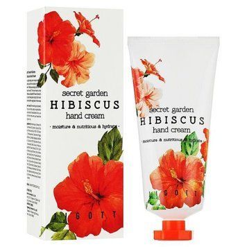 Антивіковий крем для рук із гібіскусом Jigott Secret Garden Hibiscus Hand Cream 100ml kr-9201 фото