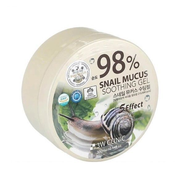 Многофункциональный гель для лица и тела 3W Clinic Snail Mucus Soothing Gel 300ml ge-60740 фото