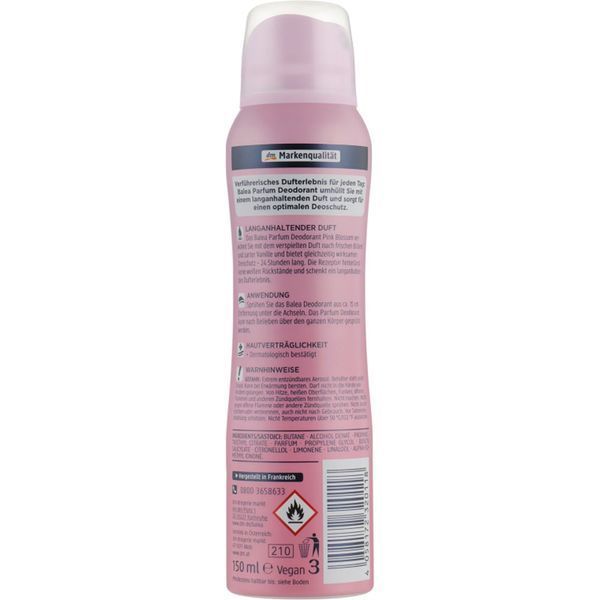 Парфумований дезодорант Balea Pink Blossom 150 мл te-70803 фото