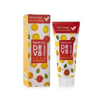 Мультивитаминная очищающая пенка для умывания FARMSTAY DR-V8 VITAMIN FOAM CLEANSING 100ml pe-2820 фото