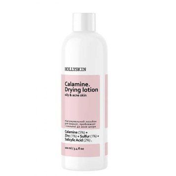Лосьйон для жирної, проблемної та схильної до акне шкіри Hollyskin Calamine. Drying Lotion, 100ml li-7459 фото