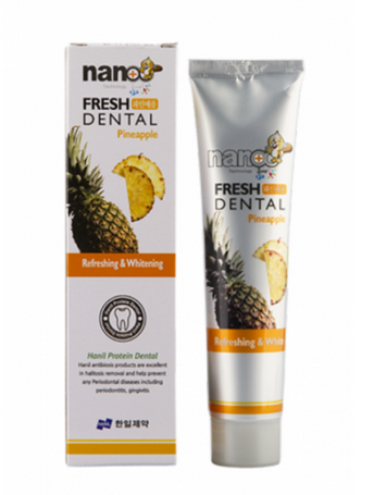 Зубна паста освіжаюча з екстрактом ананасу Hanil Fresh Pineapple 160 гр zu-92033 фото