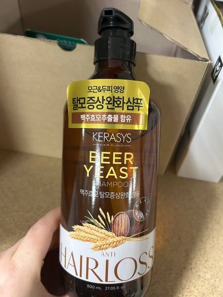 Шампунь для волос Kerasys Beer Yeast Hair Loss Shampoo 800ml sh-47079 фото