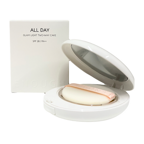 Пудра для обдиччя ENOUGH All Day Glam Light Two-Way Cake SPF 28 PA++#21 ku-14506 фото