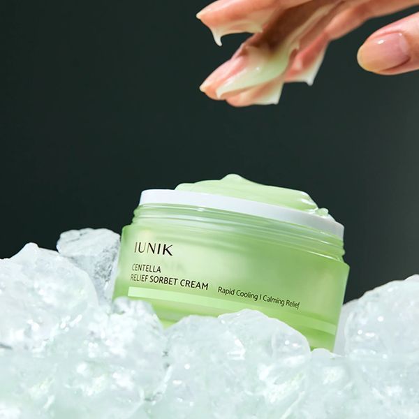 Успокаивающий крем-сорбет с центелой азиатской IUNIK Centella Relief Sorbet Cream 50ml au-81276 фото