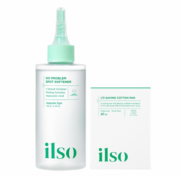 Набір проти недоліків шкіри з дисками ILSO NO PROBLEM SPOT SOFTENER(COTTON PAD40pcs) SET il-32966 фото