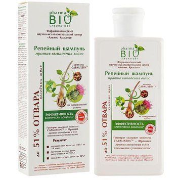 Шампунь реп'яховий проти випадіння волосся Pharma Bio, 200ml pa-7390 фото
