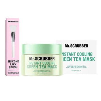 Охлаждающая маска для лица с экстрактом зеленого чая Mr.SCRUBBER Instant Cooling Green Tea Mas au-10724 фото