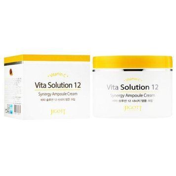Тонизирующий крем для лица JIGOTT VITA SOLUTION 12 SYNERGY AMPOULE CREAM 100ml au-8610 фото