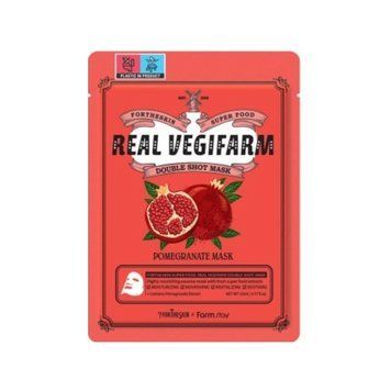 Маска FORTHESKIN SUPER FOOD REAL VEGIFARM DOUBLE SHOT MASK POMEGRANATE [23ml] tk-50584 фото