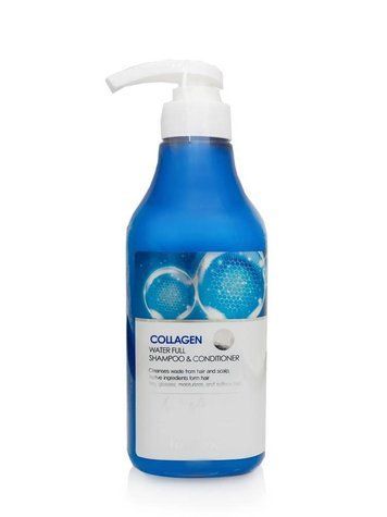 Зволожуючий колагеновий шампунь-кондиціонер FARMSTAY COLLAGEN WATER FULL MOIST SHAMPOO & CONDITIONER uk-3025 фото